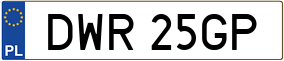 Truck License Plate
